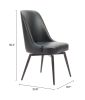 Keppel Swivel Dining Chair (Set of 2) Black