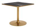 Caliza Dining Table Black & Gold