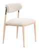 Equinox Armless Dining Chair (Set of 2) Oyster Gray & Natural