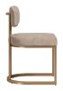 Velar Dining Chair (Set of 2) Beige & Bronze