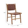 Feder Dining Chair (Set of 2) Brown