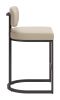 Velar Counter Stool (Set of 2) Beige & Gray