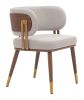 Brew Dining Chair Beige & Walnut