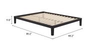 Luum Queen Platform Bed Frame Black
