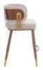 Brew Counter Stool Beige & Walnut