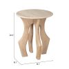 Eda Side Table White & Natural