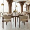 Silea Square Dining Table Espresso