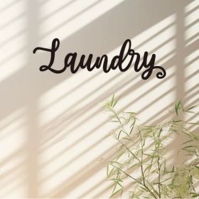 Vintage Industrial Metal Wall Sign For Laundry Room & Garage