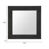 Kare Mirror Black