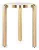 Noan Side Table White & Gold