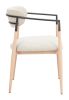 Equinox Dining Chair Oyster Gray & Natural