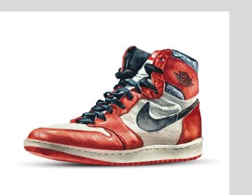 Red Tennis shoe
