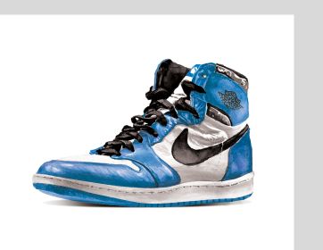 Blue & White Tennis Shoe