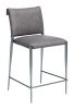 Freesia Counter Stool (Set of 2) Charcoal Gray