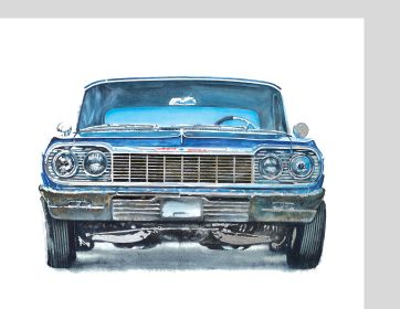 Wall Art Blue Impala