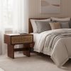 Amaria Nightstand Natural & Walnut