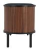 Koriana Entertainment Stand Black & Walnut