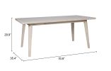 Roms Dining Table Whitewashed