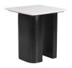 Fiora Side Table White & Black