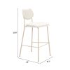 Zeal Barstool (Set of 4) Light Gray & Beige