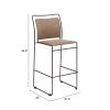 Verbena Barstool (Set of 2) Brown