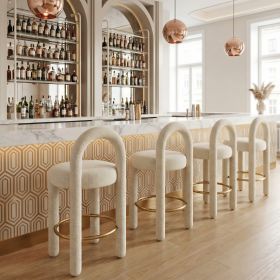 Curco Counter Stool (Set of 2) Beige