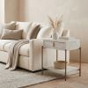 Yoru Side Table Oak White