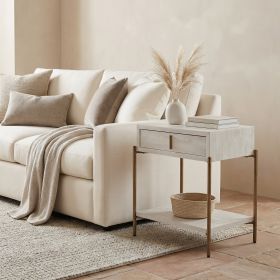Yoru Side Table Oak White