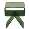Acrylic Nightstand Side Table, Modern Clear Bedside Table with Storage Shelf, Transparent Small End Desk for Living Room, Bedroom, Home Decor