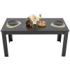 Rectangle Dining Table, 63 inch Length Large Wood Tables for 4-6 Person, Modern Dinner Furniture, Conference Desk Supporting for 330LBS