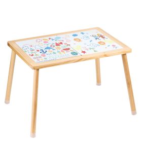 Sensory Table for Toddlers, Kids Activity Table with Double-Sided Tabletop & Non-Slip Feet, Indoor/Outdoor Play Activity Table