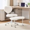 Artificial rabbit hair Meditation Chair Plus, Cross Legged Chair with Wheels, ADHD Chair