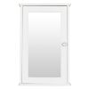 Wall Mounted Storage Cabinet with Magnetic Lock Space Saving Organizer Shelf Durable Bathroom Kitchen Cupboard
