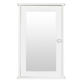 Wall Mounted Storage Cabinet with Magnetic Lock Space Saving Organizer Shelf Durable Bathroom Kitchen Cupboard