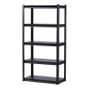 Storage Shelves, 2000 lbs, 5 Tier Garage Storage Shelving, 16" D x 32" W x 63" H Adjustable Metal Shelves for Garage Shelves Utility Rack Shelf
