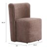 Bambun Dining Chair with Wheels Taupe