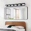 Modern Bathroom Vanity Lighting 6-Light LED Vanity Lights Over Mirror Bath Wall Lighting