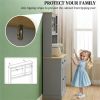 Vertical cabinet, cutlery cabinet, storage cabinet, cutlery cabinet, gray