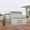 Refrigerator,304 stainless steel material,six-speed adjustment ,Automatic rebound door, easy to use,suitable for outdoor