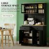 Vertical cabinet, cutlery cabinet, storage cabinet, cutlery cabinet, black