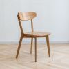 (Set of 2 pcs) Dining chair wooden FAS grade oak natural wood made in North America 100% dirt-free wood chair solid chair table chair wooden living ro