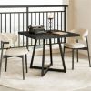 Wooden living room dining table, modern square dining table, kitchen dining table, classic design