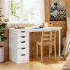 Modern office desk, computer desk, study desk with storage space, writing desk, with seamless style