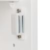 Wall Mounted Storage Cabinet with Magnetic Lock Space Saving Organizer Shelf Durable Bathroom Kitchen Cupboard