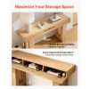 63 in Console Table, Farmhouse Desk Behind the Couch, Wooden Rectangle Entrance Desk, Narrow Long Sofa Table Accent Stand for Hallway, Bedroom