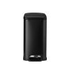 Slim Bathroom Trash Can, 11.4 x 5.71 x 10.7 Inch Small Bedroom Trashcan with Step Pedal & Soft Close Lid