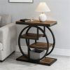 Wooden coffee table with storage rack, side table, sofa table