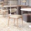 Equinox Armless Dining Chair (Set of 2) Oyster Gray & Natural