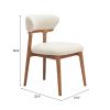 Cedar Dining Chair (Set of 2) White & Walnut