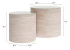 Carzo Coffee Table Set (2-Piece) Stone Beige